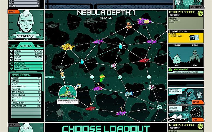 Podlecz postać przed dotarciem do nowej lokacji - Porady na start gry Void Bastards - Void Bastards - poradnik do gry