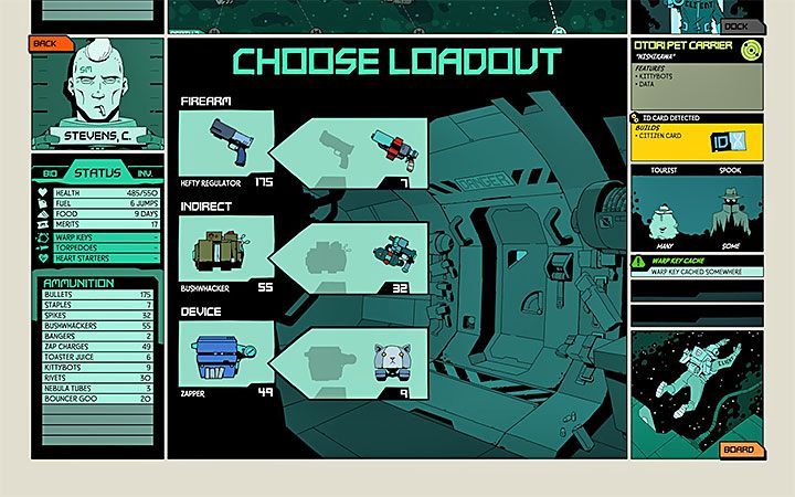 Nie zabieraj na misję broni z niewielką ilością amunicji - Porady na start gry Void Bastards - Void Bastards - poradnik do gry