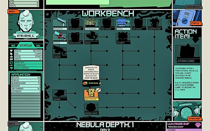 Opracuj szybko projekt Part Locater i korzystaj z niego - Porady na start gry Void Bastards - Void Bastards - poradnik do gry
