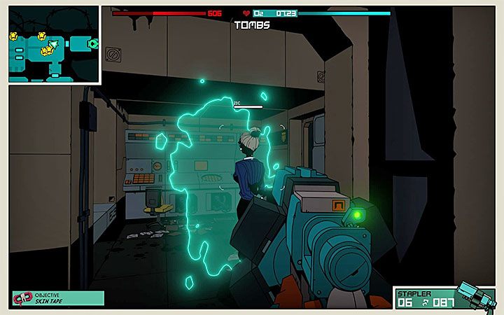 Zec to kobiece postacie, które prowadzą ostrzał zza tarczy energetycznej - Trudni wrogowie w Void Bastards - Void Bastards - poradnik do gry