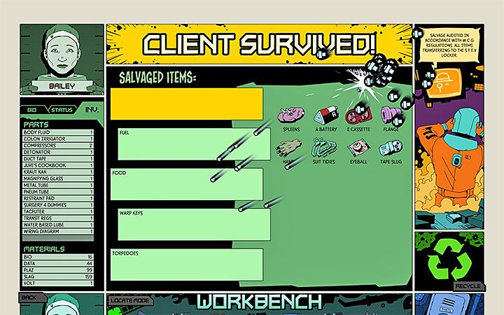 Materiały do craftingu możesz pozyskiwać przede wszystkim podczas badania wrogich statków - Crafting w Void Bastards - Void Bastards - poradnik do gry