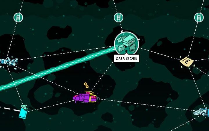 Alternatywnym sposobem gromadzenia materiałów do craftingu jest odnajdywanie ich składowisk na mapie mgławicy - Crafting w Void Bastards - Void Bastards - poradnik do gry