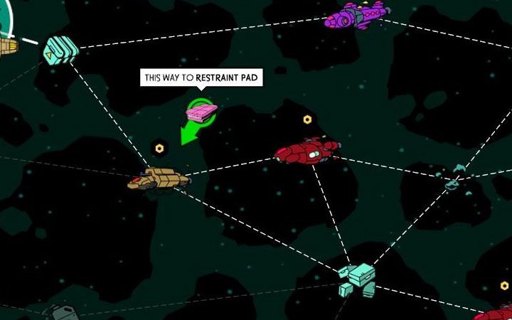 Gra od tego momentu będzie wskazywała na mapie mgławicy statek, na którym znajduje się część do śledzonego projektu - Crafting w Void Bastards - Void Bastards - poradnik do gry