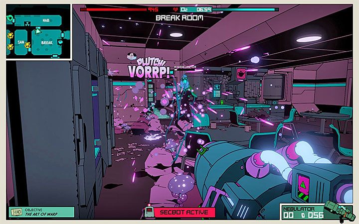 Nebulator wystrzeliwuje pociski z wybuchowym gazem i jest najpotężniejszą bronią palną spośród tych dostępnych w grze - Najlepsze bronie i gadżety w Void Bastards - Void Bastards - poradnik do gry