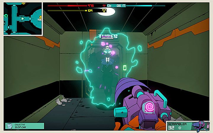 Scrambler jest świetną propozycją broni do pozbywania się niewygodnych przeciwników - Najlepsze bronie i gadżety w Void Bastards - Void Bastards - poradnik do gry