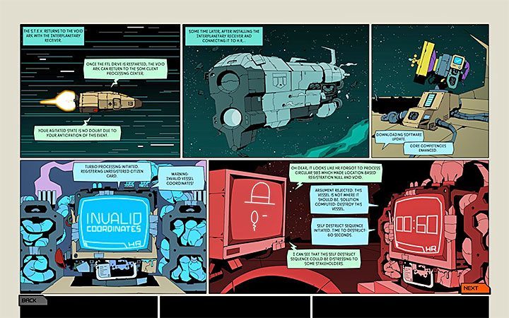 Po powrocie na Arkę załączy się cut-scenka - Przedmioty fabularne (Action Items) | Opis przejścia kampanii w Void Bastards - Void Bastards - poradnik do gry