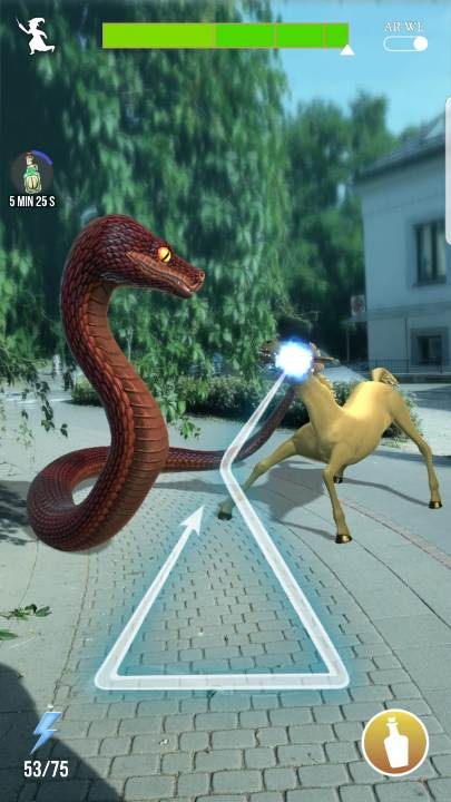 W moim notorycznie pojawiają się węże - Czy pogoda wpływa na częstotliwość śladów w Harry Potter Wizards Unite? - Harry Potter Wizards Unite - poradnik do gry