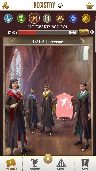DADA Classroom / Klasa obrony przed czarna magią - Rejestr i magiczne stowrzenia w Harry Potter Wizards Unite - Harry Potter Wizards Unite - poradnik do gry