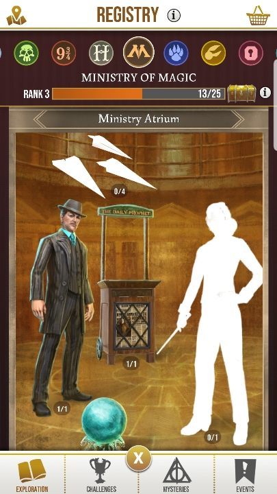 Ministry Atrium / Atrium Miniesterstwa - Rejestr i magiczne stowrzenia w Harry Potter Wizards Unite - Harry Potter Wizards Unite - poradnik do gry