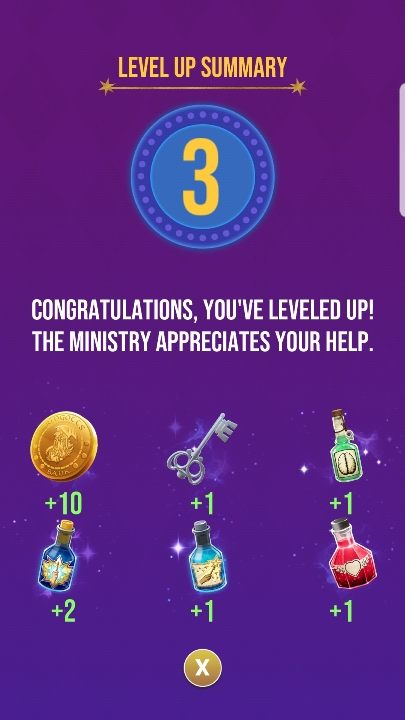 Za każdy zdobyty poziom doświadczenia dostaniesz kilka eliksirów, trochę złota i srebrne klucze - Jak zdobyć klucz w Harry Potter Wizards Unite - Harry Potter Wizards Unite - poradnik do gry