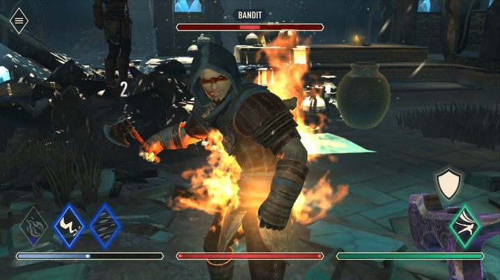 Dużą wadą jest przy tym samo rzucanie zaklęć - zwykle trwa ono około sekundy i jeśli w tym czasie otrzymamy obrażenia, zaklęcie zostanie przerwane, a punkty magii przepadną - Zaklęcia w The Elder Scrolls Blades - The Elder Scrolls Blades - poradnik do gry