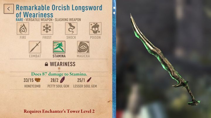 To, jakie bonusy możemy wybrać, zależy od rodzaju elementu ekwipunku, a im wyższy poziom pracowni zaklinacza, tym wyższą rangę takiego bonusu możemy wybrać - Zaklinanie ekwipunku w The Elder Scrolls Blades - The Elder Scrolls Blades - poradnik do gry