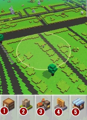 Na dole ekranu znajduje się pasek zawierający odnośniki do pozostałych funkcji gry - Jak wygląda interfejs w Minecraft Earth? - Minecraft Earth - poradnik do gry