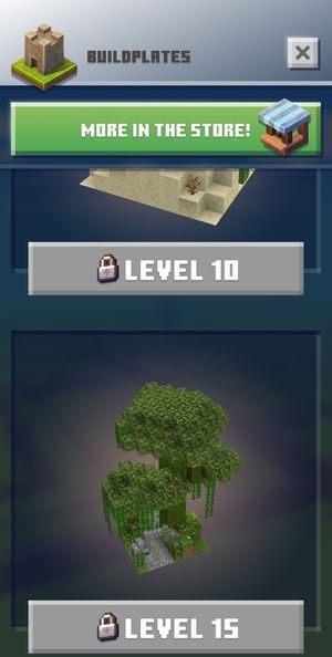 Całość zaczynasz od wyboru konkretnej płyty konstrukcyjnej - Tryb budowania w Minecraft Earth - Minecraft Earth - poradnik do gry