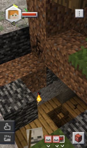 W czasie przygody twoja postać posiada pasek życia - Przygoda | Tryb gry w Minecraft Earth - Minecraft Earth - poradnik do gry