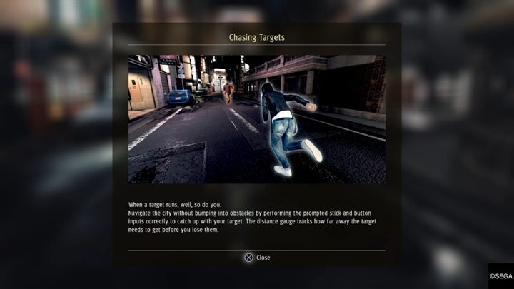 Nowością w grze są pościgi, w których nasz bohater zaczyna ścigać daną postać - Judgment: Pościgi - Judgment - poradnik do gry