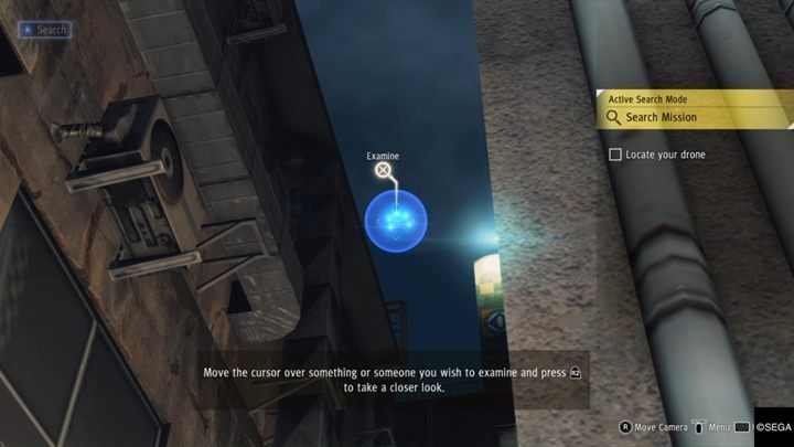 Czas teraz na Search Mission - musisz zlokalizować swój dron - Judgment: Prolog - solucja, opis przejścia - Judgment - poradnik do gry