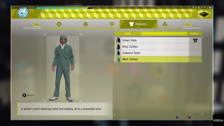 Idź teraz do wskazanego sklepu i zakup Handyman Disguise - Judgment: Rozdział 1 Three Blind Mice - solucja, opis przejścia - Judgment - poradnik do gry