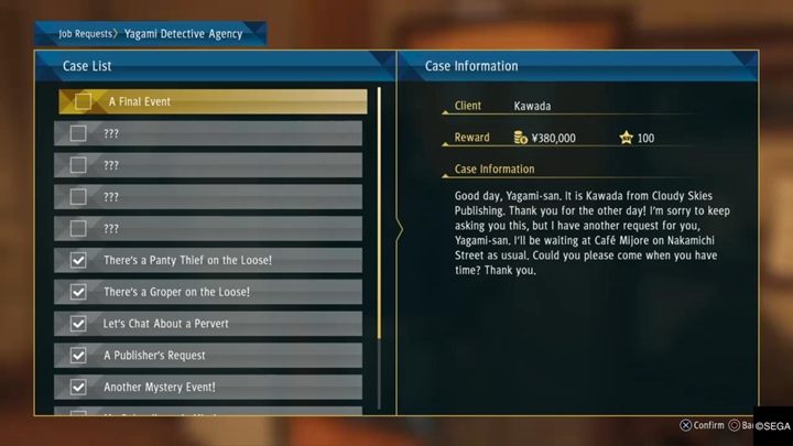 Twórcy Judgment stopniowo dawkują wrażenia i dodatkową zawartość gry - Judgment: Poboczne śledztwa - jak odblokowywać? - Judgment - poradnik do gry