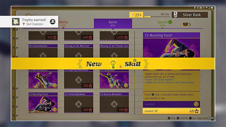 Rodzaj trofeum: brązowe - Judgment: Trofea/Osiągnięcia - lista - Judgment - poradnik do gry