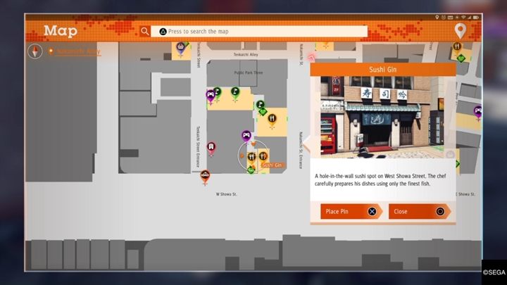 Opis: Wyrusz na spotkanie z Koi Bride Owner, a opowie ci on o swoim problemie - Judgment: Bar Tender - solucja, opis przejścia, poboczne śledztwa - Judgment - poradnik do gry