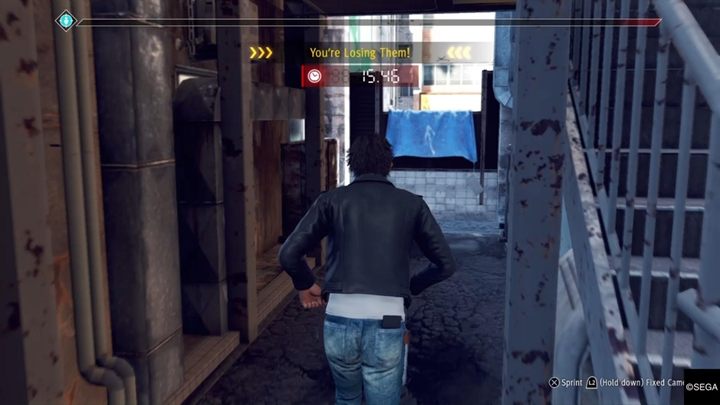 Opis: Idź we wskazane miejsce, a następnie namierz Hiyama - Judgment: Ulice Kamurucho - solucja, opis przejścia, poboczne śledztwa - Judgment - poradnik do gry