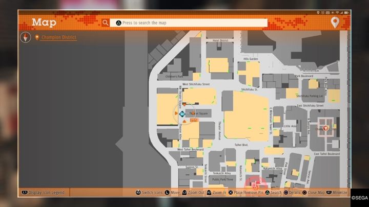 Opis: Dwukrotnie natkniesz się na mężczyznę przebranego za maskotkę - Judgment: Ulice Kamurucho - solucja, opis przejścia, poboczne śledztwa - Judgment - poradnik do gry