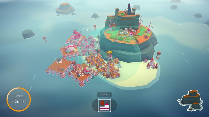 Dobrze postawiony budynek tawerny zapewnia nam dużą sumę punktów. - Planowanie miasta w Islanders - jak budować? - Islanders - poradnik do gry