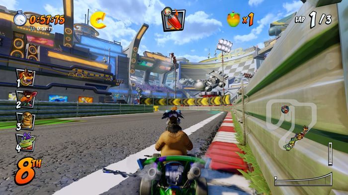 Ostatnia litera jest na ostatniej prostej obok mety - Tryb CTR Challenge - Crash Team Racing w Crash Team Racing Nitro Fueled - Crash Team Racing Nitro-Fueled - poradnik do gry