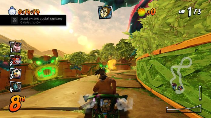 Litera T jest w drugim skrócie - Tryb CTR Challenge - Crash Nitro Cart w Crash Team Racing Nitro Fueled - Crash Team Racing Nitro-Fueled - poradnik do gry