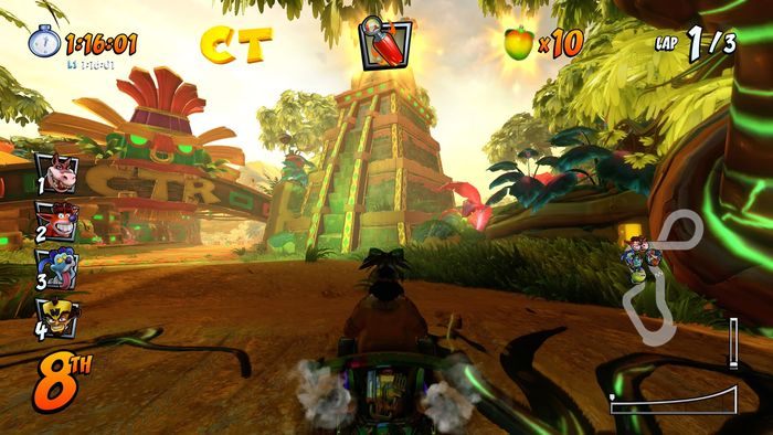 Litera C jest w skrócie, wskoczcie na tryby i na ostatnim podskoczcie i złapcie ją w locie - Tryb CTR Challenge - Crash Nitro Cart w Crash Team Racing Nitro Fueled - Crash Team Racing Nitro-Fueled - poradnik do gry