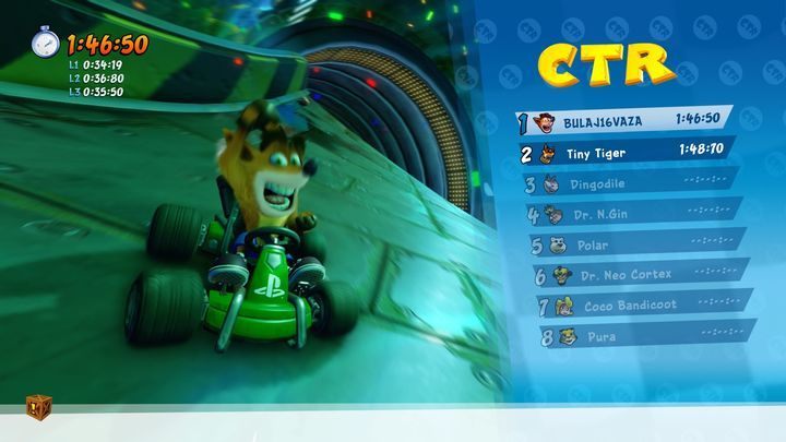 Początkowo niemal całą zawartość będziecie mieć zablokowaną, ale z każdym wygranym wyścigiem i zdobytym pucharem, CTR Challenge lub Relic Race odblokowujecie nowy przedmiot i gra po tym zaoferuje wam opcję użycia nowego przedmiotu - Gokarty w Crash Team Racing Nitro Fueled - Crash Team Racing Nitro-Fueled - poradnik do gry