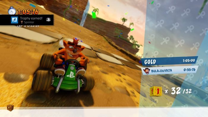 Rodzaj trofeum: brązowe - Trofea w Crash Team Racing Nitro Fueled - Crash Team Racing Nitro-Fueled - poradnik do gry