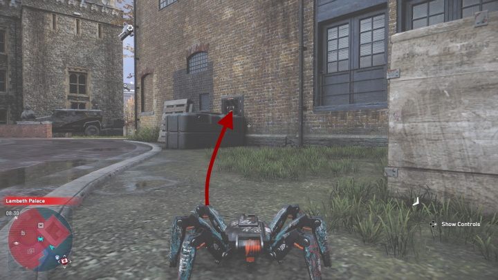 Punkt technologii znajduje się w kawiarni na dachu kompleksu - wystarczy, że podlecisz tam na dronie - Watch Dogs Legion: Punkty technologii - mapa Lambeth, lokacje - Watch Dogs Legion - poradnik do gry