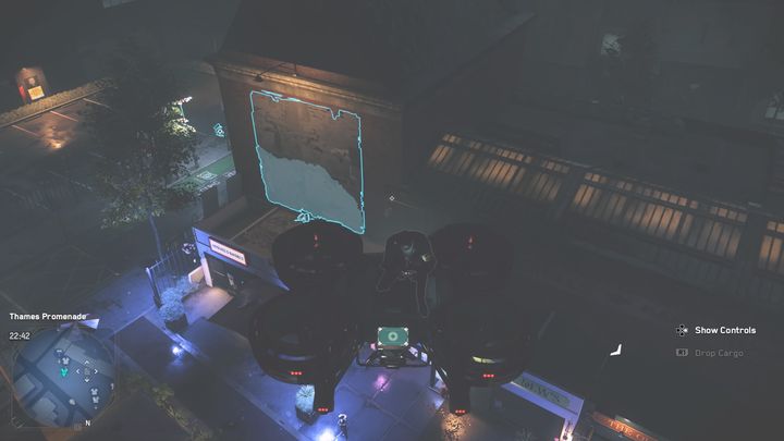 Street art możesz wykonać na ścianie budynku, tuż przy wjeździe na most - Watch Dogs Legion: Street art - mapa Lambeth, lokacje - Watch Dogs Legion - poradnik do gry