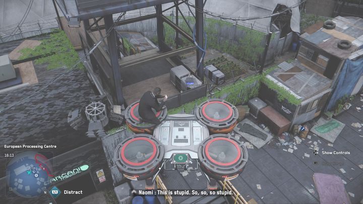 Maska znajduje się na dachu niższego budynku - wystarczy, że podlecisz tam na dronie - Watch Dogs Legion: Maski - gdzie znaleźć? - Watch Dogs Legion - poradnik do gry