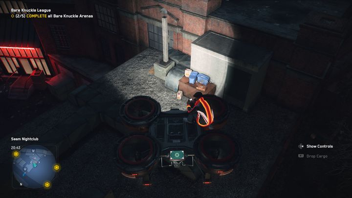 Część buta na koturnie znajduje się na dachu budynku w Klubie nocnym Seam - Watch Dogs Legion: Relikty - mapa Islington i Hackney, lokacje - Watch Dogs Legion - poradnik do gry