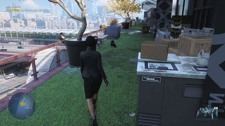 W tym celu udaj się po drabinach na górne piętro restauracji - Watch Dogs Legion: Twardy reset - solucja, opis przejścia - Watch Dogs Legion - poradnik do gry