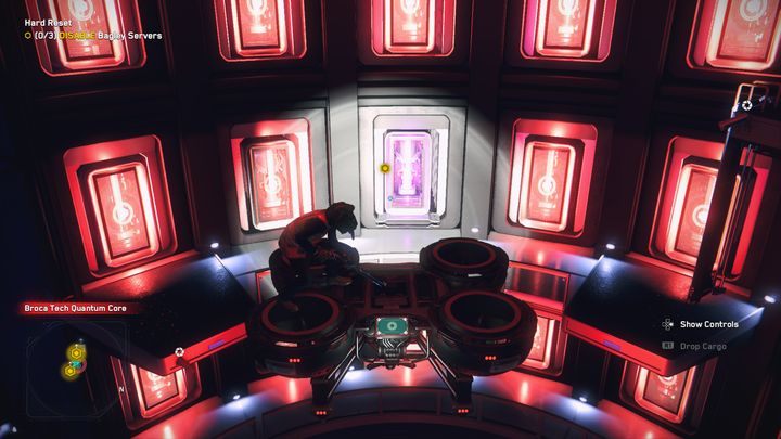 Gdy już zniszczysz regulatory, wejdź na drona transportowego i poleć nim w górę - Watch Dogs Legion: Twardy reset - solucja, opis przejścia - Watch Dogs Legion - poradnik do gry