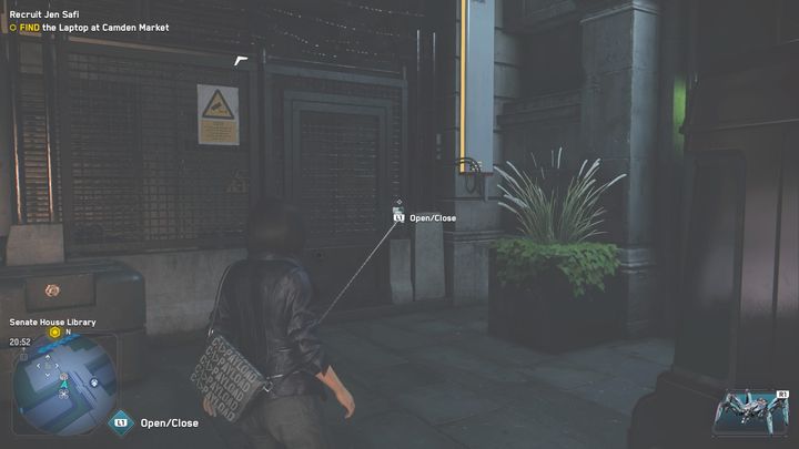Fragment książki Orwella 1984 znajduje się w pod ławką o ogrodach znajdujących się w centralnej części budynku - Watch Dogs Legion: Relikty - mapa Camden, lokacje - Watch Dogs Legion - poradnik do gry