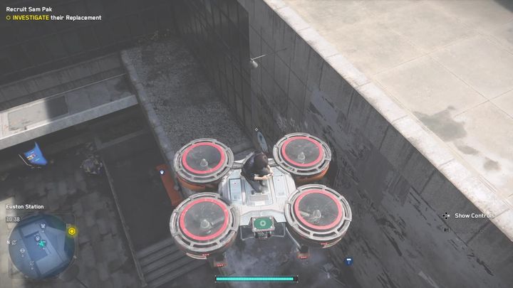 Na piętrze na zewnętrznej północno-wschodniej ścianie wieżowca (nie znajduje się na obszarze zastrzeżonym) - Watch Dogs Legion: Street art - mapa Camden, lokacje - Watch Dogs Legion - poradnik do gry