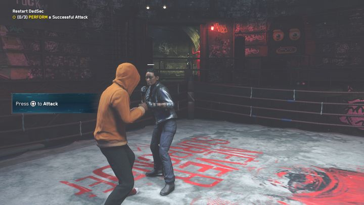 Tutaj nauczysz się podstaw walki wręcz, która niejednokrotnie ci się przyda w grze - Watch Dogs Legion: DedSec z popiołów - solucja, opis przejścia - Watch Dogs Legion - poradnik do gry