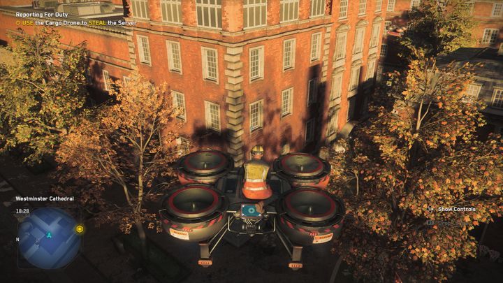 Po zakończeniu cutscenki, udaj się do wyznaczonego miejsca jako postać, którą przed chwilą zrekrutowałeś - Watch Dogs Legion: Gotowość do służby - solucja, opis przejścia - Watch Dogs Legion - poradnik do gry