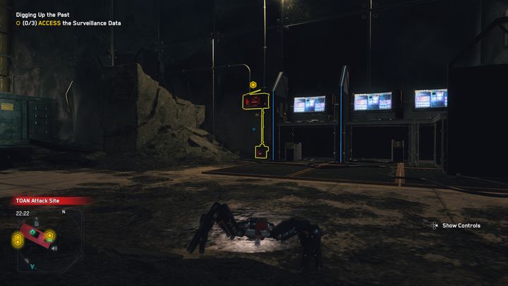 Uważaj jednak na przeciwników, którzy patrolują terenu, aby nie zniszczyli twojego pająkobota - Watch Dogs Legion: Rozgrzebywanie przeszłości - solucja, opis przejścia - Watch Dogs Legion - poradnik do gry