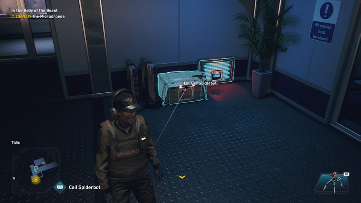 Gdy wejdziesz w interakcję z windą, pojawisz się w nowym pomieszczeniu - Watch Dogs Legion: W brzuchu bestii - solucja, opis przejścia - Watch Dogs Legion - poradnik do gry