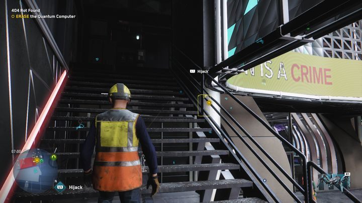 Po krótkiej rozmowie z 404, opuść obiekt zastrzeżony i udaj się do nowego punktu na mapie - Watch Dogs Legion: 404 Nie znaleziono - solucja, opis przejścia - Watch Dogs Legion - poradnik do gry