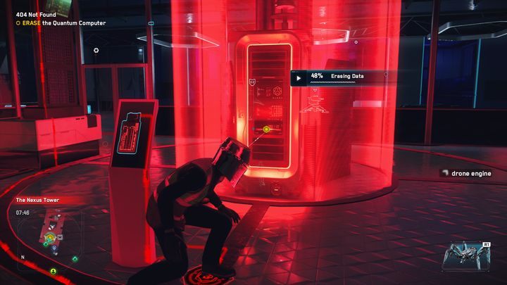 Na górnym piętrze znajduje się kolejna łamigłówka z węzłami, służy ona do tego, aby wyłączyć lasery, które służą jako alarm - Watch Dogs Legion: 404 Nie znaleziono - solucja, opis przejścia - Watch Dogs Legion - poradnik do gry