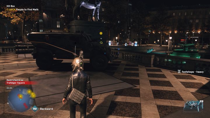 Malik jednak się nie pojawi, dlatego twoim zadaniem będzie hakowanie ludzi (którzy zostali oznaczeni na mapie), aby sprawdzić, gdzie się on znajduje - Watch Dogs Legion: Dom śmierci - solucja, opis przejścia - Watch Dogs Legion - poradnik do gry