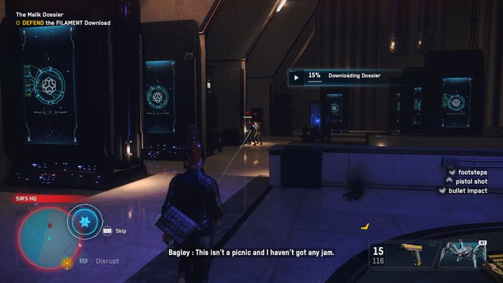 Ponadto, co jakiś czas pojawiać się będą strażnicy, których będziesz musiał wyeliminować - Watch Dogs Legion: Dossier Malika - solucja, opis przejścia - Watch Dogs Legion - poradnik do gry