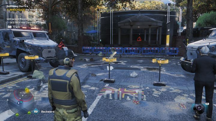 Skorzystaj z przebrania Albionu, aby nie musieć walczyć z przeciwnikami - Watch Dogs Legion: Oliwa do ognia - solucja, opis przejścia - Watch Dogs Legion - poradnik do gry